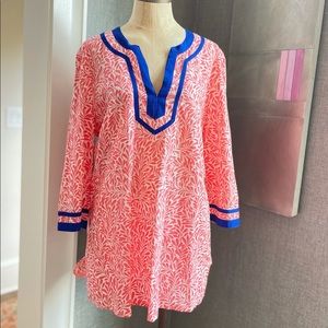 J. Crew Cotton Printed Tunic / Coverup